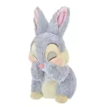 Laughing Grey  Small Bunny Plush