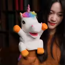 Cute Unicorn Puppet Plush