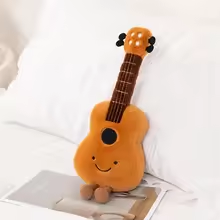 Cute Fluffy Guitar Plush