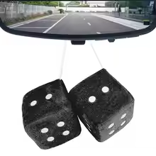 Squishy Black Car Dices Plush