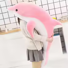 Big Pink Dolphin Plush