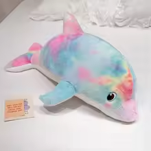 Colorful Cute Dolphin Plush