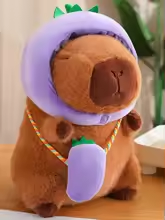 Eggplant Head Capybara Plush