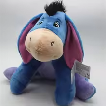 Cute Blue Donkey Plush