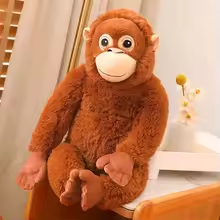 Fluffy Brown Punch Monkey Plush