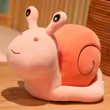 Cute Pink Snail Plush