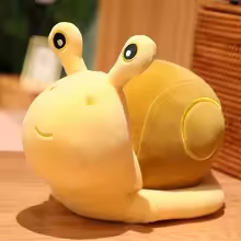 Cute Yellow Snail Plush