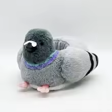 Cute Fluffy Pigeon Slippers