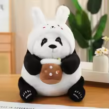 Bunny Head Panda Plush