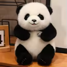 Fluffy Happy Panda Plush