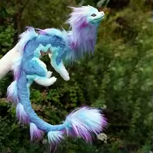 Majestic Blue Dragon Plush