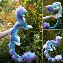 Majestic Blue Dragon Plush