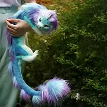 Majestic Blue Dragon Plush