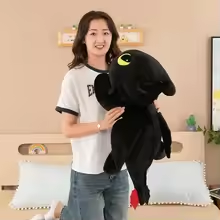 Black Kawaii Dragon Plush