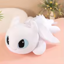 White Kawaii Dragon Plush