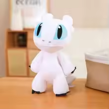 Kawaii Standing White Dragon Plush