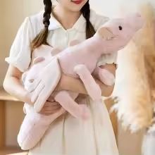 Pink Fluffy Dragon Plush