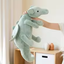 Jade Fluffy Dragon Plush