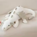 White Fluffy Dragon Plush
