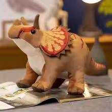 Lifelike Triceratops Plush