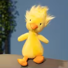 Funny Hair Duck Plush