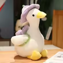 Cute Purple Hat Duck Plush
