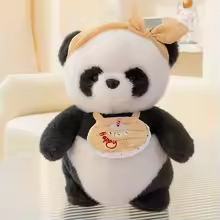 Birthday Fluffy Panda Plush
