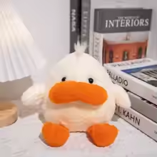 Big Mouth White Duck Plush