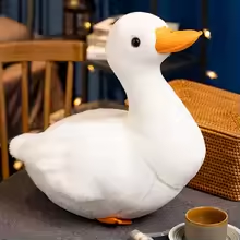 Lifelike White Duck Plush