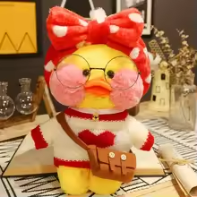 Heart Sweater Nerdy Duck Plush