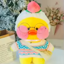 Blue Sweater Nerdy Duck Plush