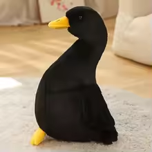 Cute Black Goose Plush