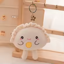Mini Egg Dumpling Keychain Plush