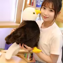 Cute Fluffy Eagle Plush