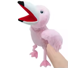 Fluffy Flamingo Puppet