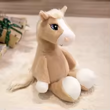Kawaii Cream Horse Plush