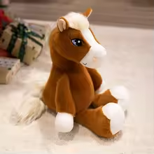Kawaii Brown Horse Plush