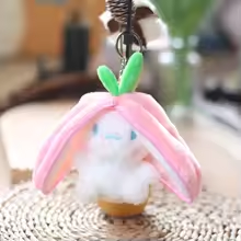Strawberry Bunny Keychain Plush