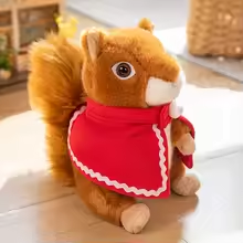 Fluffy Squirrel With Cape Plush