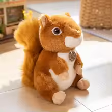 Cute Fluffy Squirrel Plush