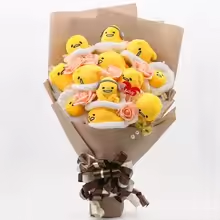 Kawaii Eggs Brown Bouquet