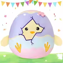 Squishy Cracked Easter Egg Plush