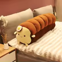 Long Dark Bread With Egg Plush