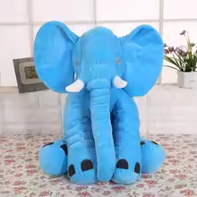Big Snuggly Blue Elephant Plush