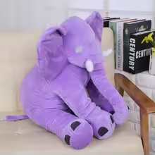 Big Snuggly Purple Elephant Plush