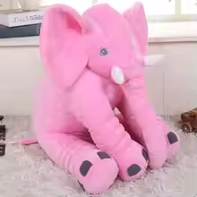 Big Snuggly Pink Elephant Plush