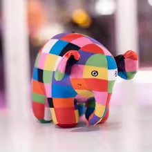 Soft Colorful Elephant Plush