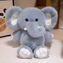 Fluffy Baby Elephant Plush