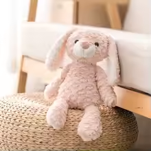 Fluffy Pink Rabbit Plush