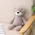 Fluffy Grey Bear Plush